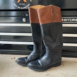 Enzo Angiolini Leather Riding Boots - Size 7 - Eaellerby